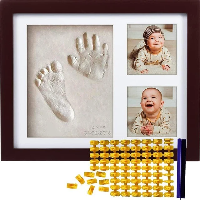 Baby Feet Baby Hand And Footprint Kit, Baby Picture Frame Kit Clay