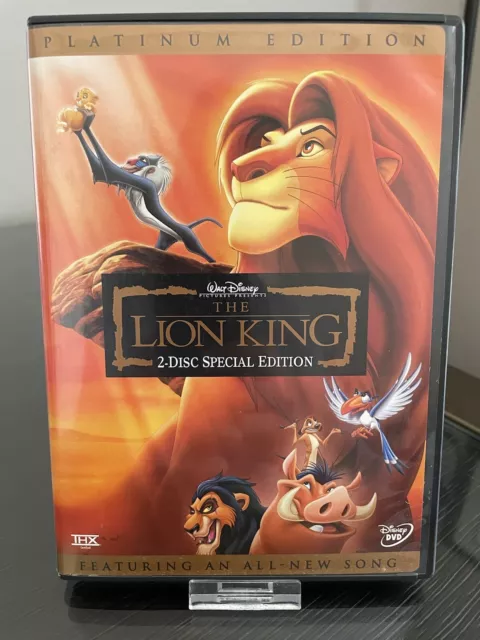Disney The Lion King DVD 2003 2-Disc Set - Platinum Edition Excellent Condition