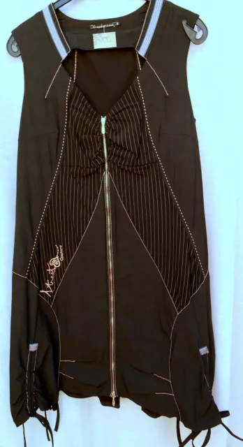 Robe/Tunique Turquoise Brodée LMV - Taille 42/44 (3) - Souple Et Légère (neuve Sans étiquette)