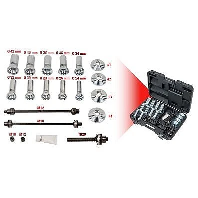 Juego de manguitos de presión escalonados KS TOOLS, 22 piezas