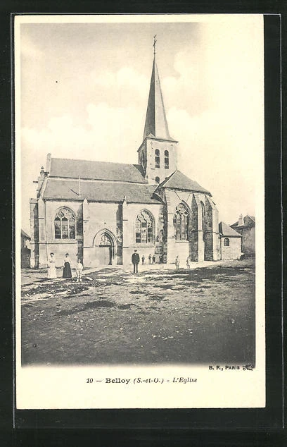 CPA Belloy, L´Eglise