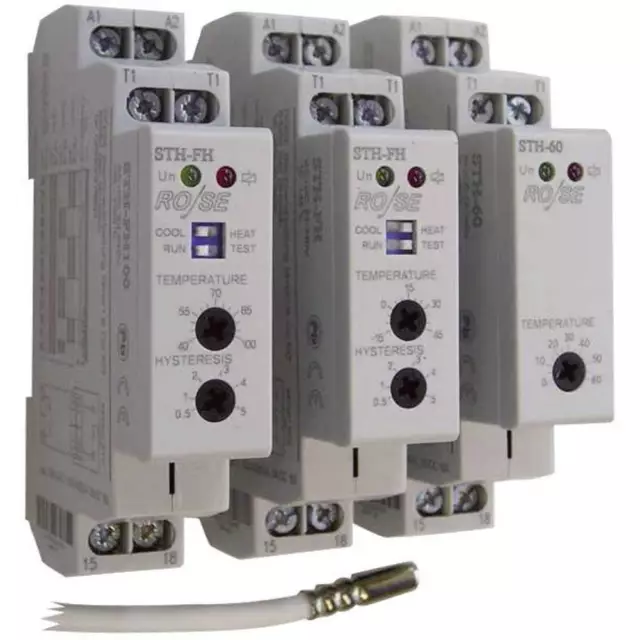 Rose LM Schaltschrankheizungs-Thermostat STH-60 240 V/AC, 240 V/DC 1 Öffner 1