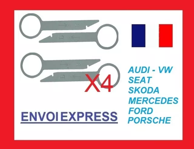 AUDI A2 A3 A4 A6 A8 TT voiture cd radio stéréo version suppression des clés outi