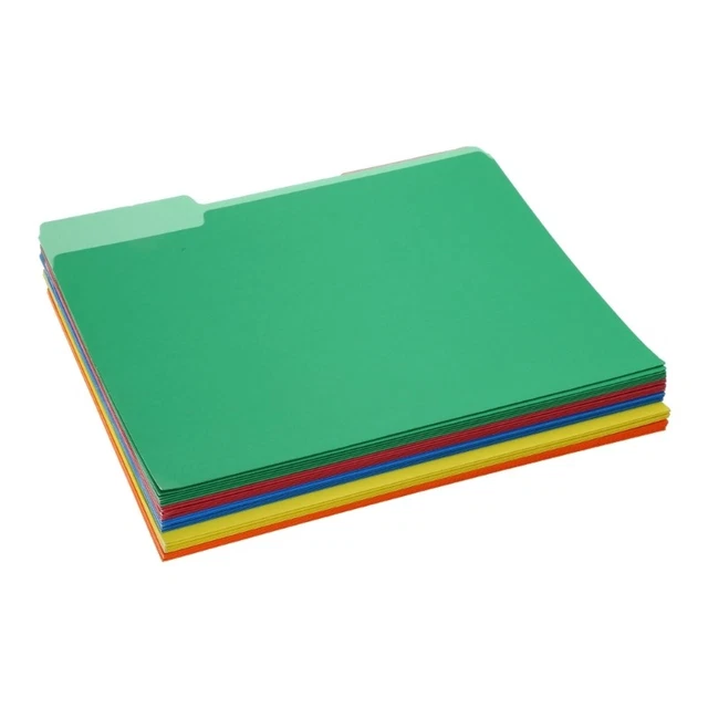 Folder File Paper Options 30X FILE FOLDERS Letter Size Folders Paper File Folders 5 Assorted ...