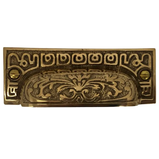 Victorian Style Rectangular Bin Pull - Choose Finish