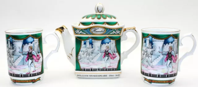 James Sadler & Sons Of Staffordshire England William Shakespeare Hamlet Tea Set