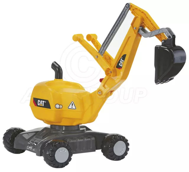 ROLLY TOYS - CAT Ride on Digger Excavator on Wheels - Sit on 360 ...