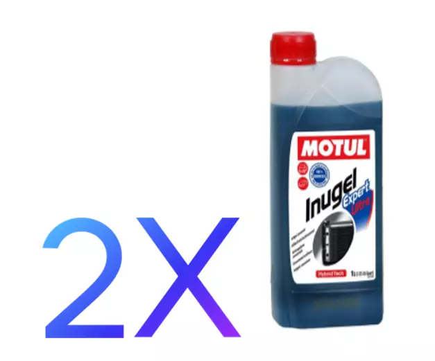 2x MOTUL PURE BLUE INUGEL EXPERT ULTRA-54 Lt 1 ANTIFREEZE COOLANT