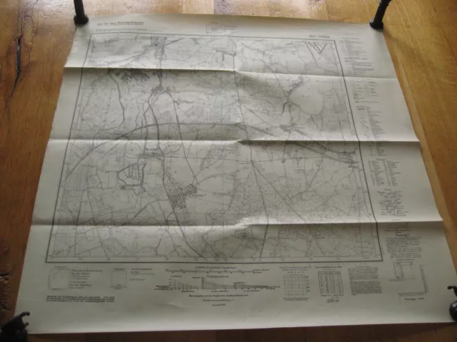 altes Messtischblatt Nr. 3641 Göttin von 1945 Grebs Krahne Prützke Reckahn