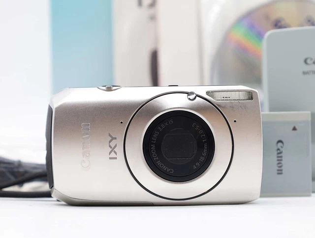 CANON IXY 30S White Compact Digital Camera Tested Working Seller