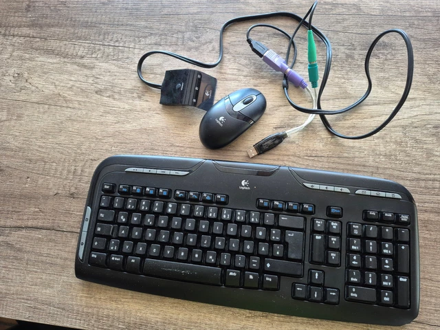 TASTATUR + MAUS Drahtlose Logitech EX110 Keyboard Cordless desktop EX ...