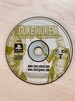 Duke Nukem Land of the Babes PS1 Game UK PAL DISC ONLY