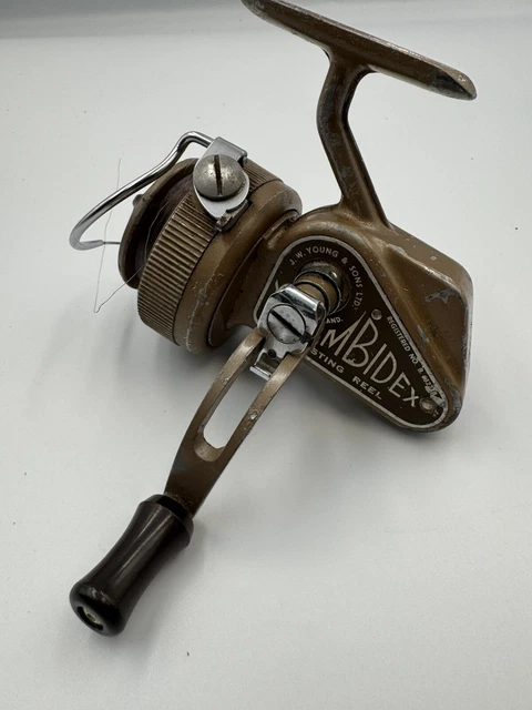 Moulinet De Pêche Vintage The Ambidex - Fabriqué En Angleterre Par J.W. Young - Occasion