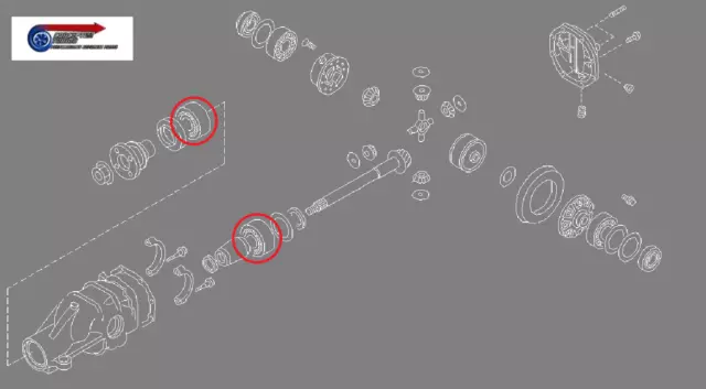 R200 Viskose Lsd Diff Differenzial Ritzel Lager- Für S14 200SX Zenki SR20DET 2
