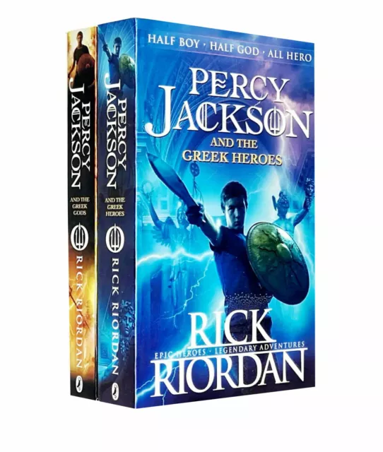 Percy Jackson and the Greek Gods, Greek Heroes 2 Books Collection Set PB NEW