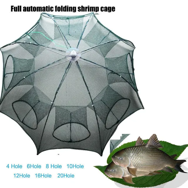 Magic Fishing Trap Full Automatic Folding Shrimp Cage Fish Net Mesh