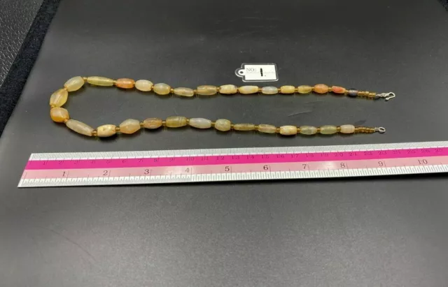OLD Beads Antique Trade Jewelry Agate Necklace Ancient Antiquities Myanmar 11