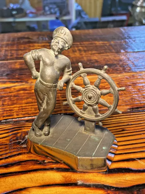 Soviet bronze figurine of a sailor, made in the USSR NIMOR - video