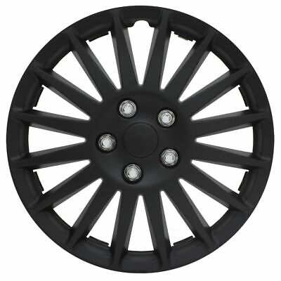 Pilot Automotive 15" Black Indy Hub Caps Wheel Covers Set of 4 - WH521-15C-B-AM