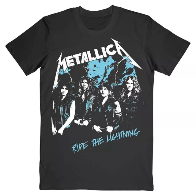 Metallica T-Shirt Ride The Lightning Rock Album Band New Black Official