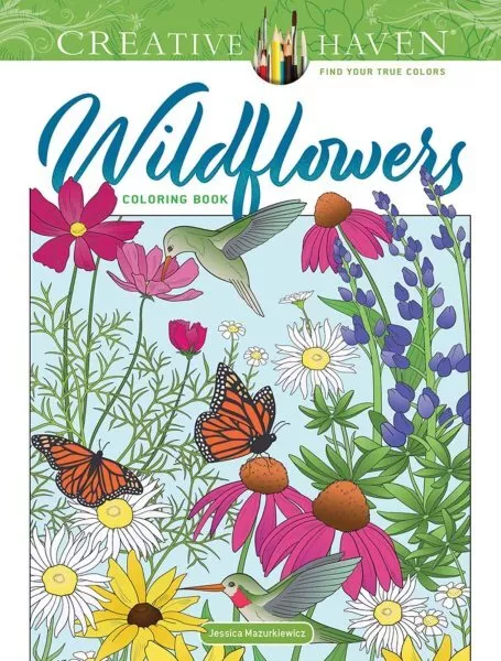 Creative Haven Wildflowers Coloring Book, Paperback by Mazurkiewicz, Jessica,...