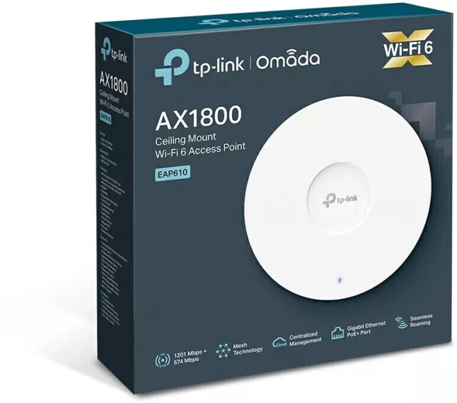 TP-LINK EAP610 AX1800-Dualband-Wi-Fi 6-Accesspoint zur Deckenmontage