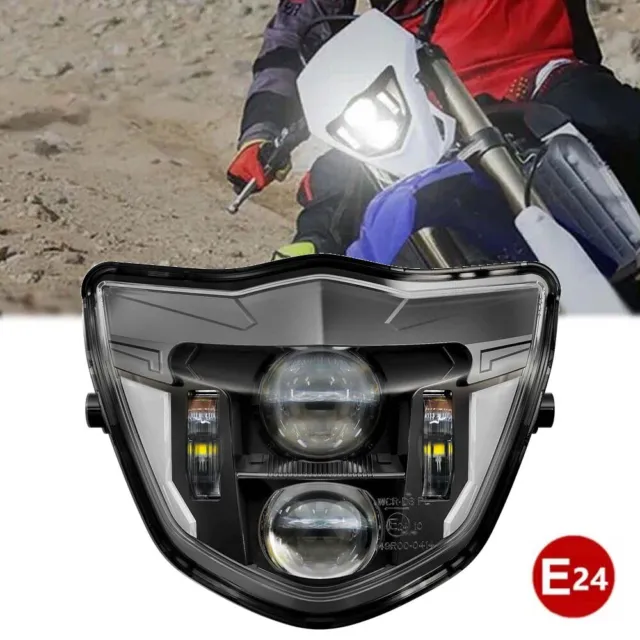 Dirt Bike LED Headlight Fit For Yamaha WR 250F 400F 426F 450F MX TTR 2013-2023