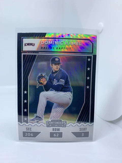 Dominic Hamel - 2021 Panini Elite Extra Edition College Tickets Silver Prizm