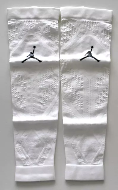 Nike Jordan Hyperwarm Arm Sleeves Football Baseball Men's L/XL White/Black