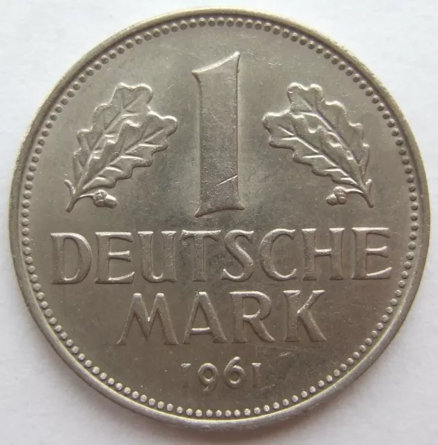 Moneta Rfg 1 Tedesco Marchi 1961 G IN Extremely fine/Brillant uncirculated
