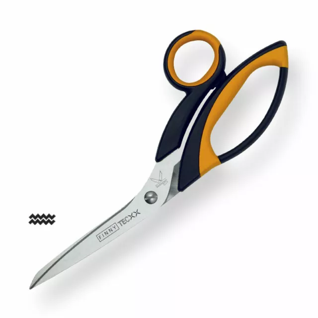 8" Double Serrated Shears for Carbon Fiber Fiberglass & fabrics made with Kevlar