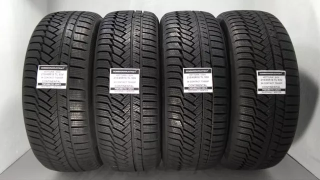 4 Pneumatici Nuovi  215/45R18 93V Ts850P Continental Gomme Invernali Dem 2021