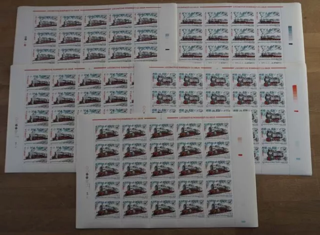 2002 Rumänien; 200 Serien Dampflokomotive, **/MNH, MiNr. 5681/86, ME 1700,-