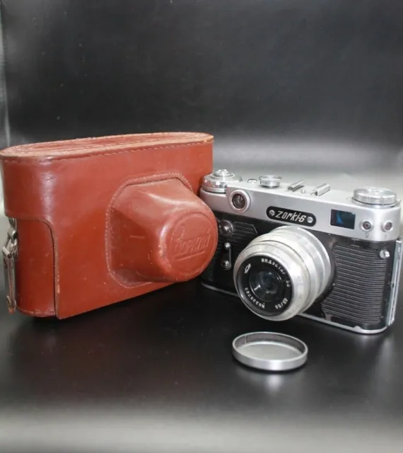 KMZ Zorki 6 35 mm Messsucherkamera, mit Industar 50 50 mm f/3.5 + Gehäuse