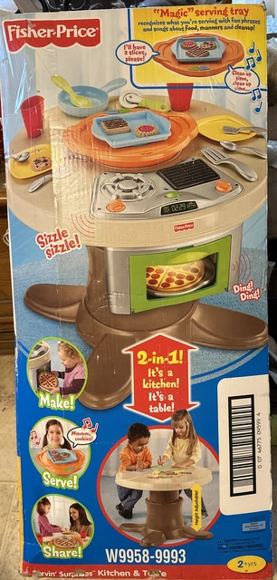 Fisher Price Servin’ Surprises Play Kitchen & Table Oven Magic Serving Tray NIB