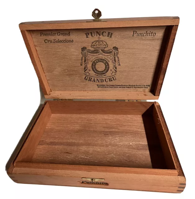 Punch Grand Cru empty wooden Cigar Box