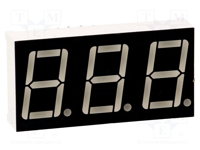 Produktbild von FORYA FYS-40011DUHR-21 – 4“ 7-Segment LED Display, Rot, 101,6 Mm, Anode, 20 MA, THT