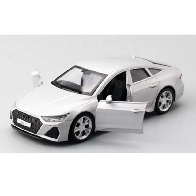 1:43 Audi RS 7 Sportback Modell Die Cast Spielzeug fur Kinder Pull Back Silber
