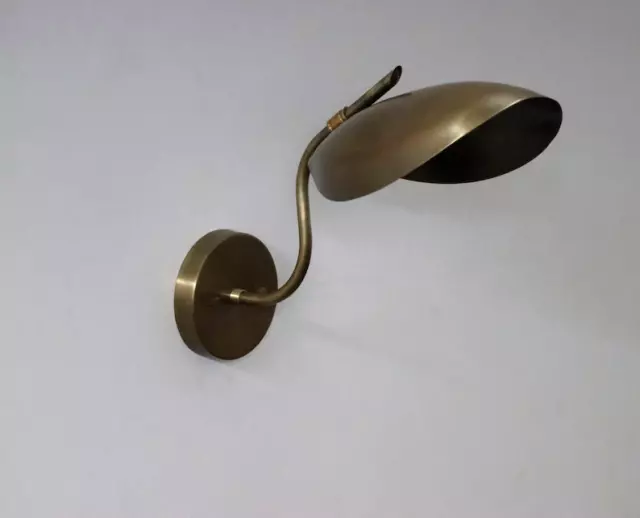 Wall sconce Vintage Style Mid Century Brass Curved Wall Lamp Elegant Lighting 2