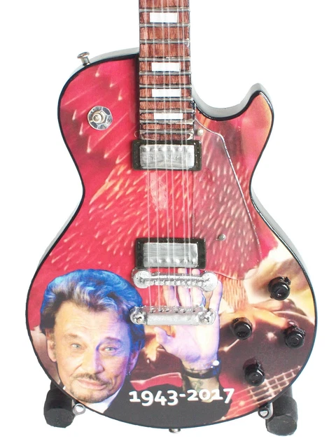 Guitare miniature mémorial Johnny Hallyday 2