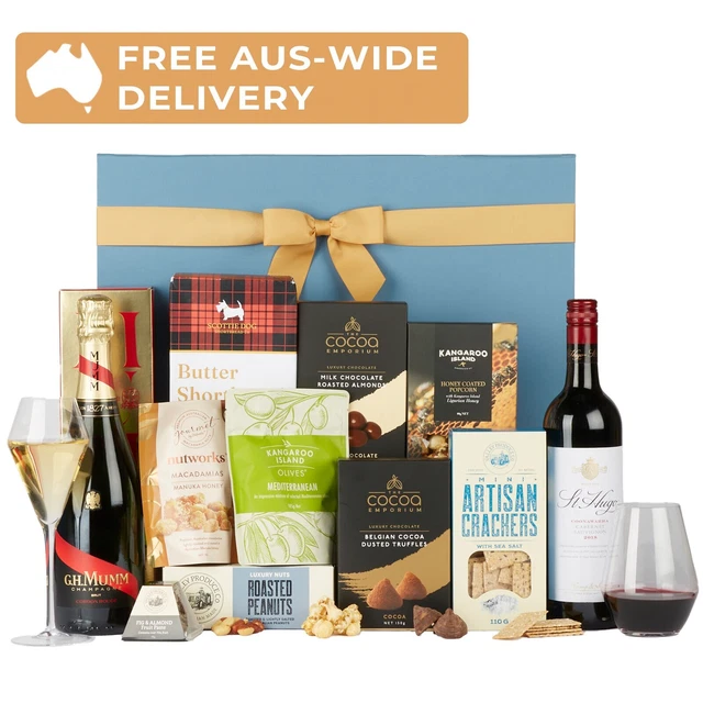 Ultimate Gourmet Hamper with G.H.Mumm Champagne & St Hugo Red
