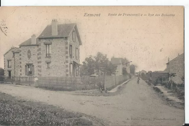 CPA - ERMONT (95) Route de Franconville - Rue des Buissons