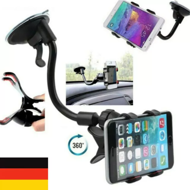 360° Universal Auto Handy Halterung Smartphone LKW Navi KFZ PKW drehbar Halter