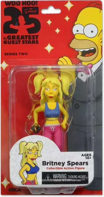 NECA The Simpsons Guest Stars Series 2 BRITNEY SPEARS Action Figure BNIB