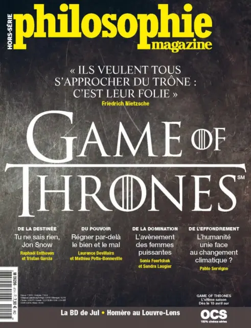 Philosophie Magazine Hors-série spécial Game of thrones