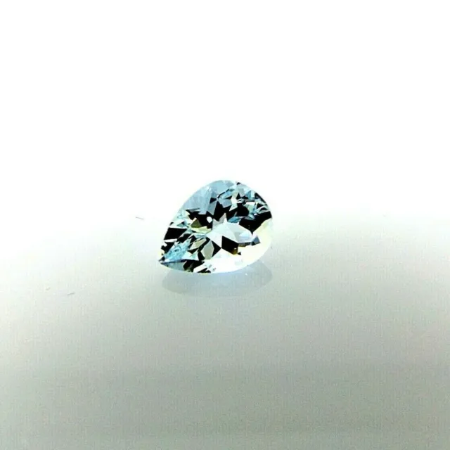 1x aigue-marine - goutte facettée 8x6,3 mm, 1,05 ct. (2604C)