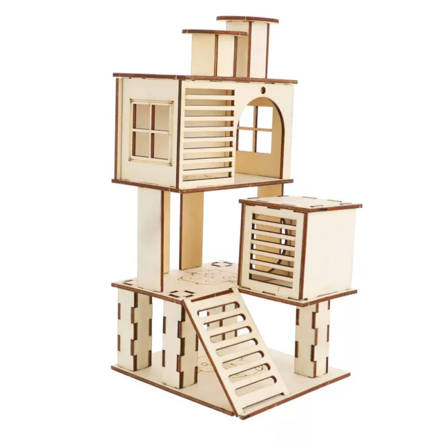 Pet Playground Climbing Toys Wooden Hamster Cage Cages Fitness