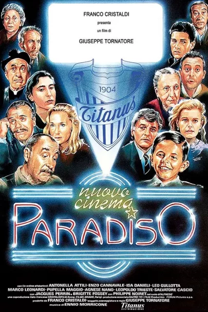 Poster Manifesto Locandina Pubblicità Cinema Stampa Vintage Film Cinema Paradiso