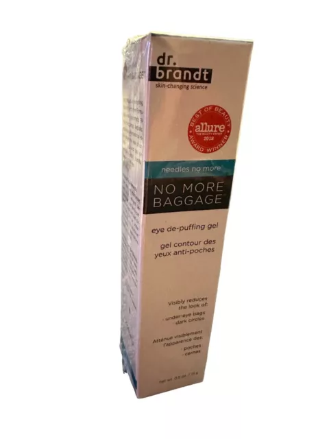 Dr. Brandt Skincare Needles No More Baggage New Sealed Eye De Puffing Gel