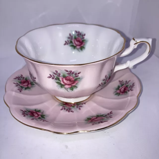 Royal Albert Vanity Fair Series Bridget Teacup and Saucer. Vintage Nice